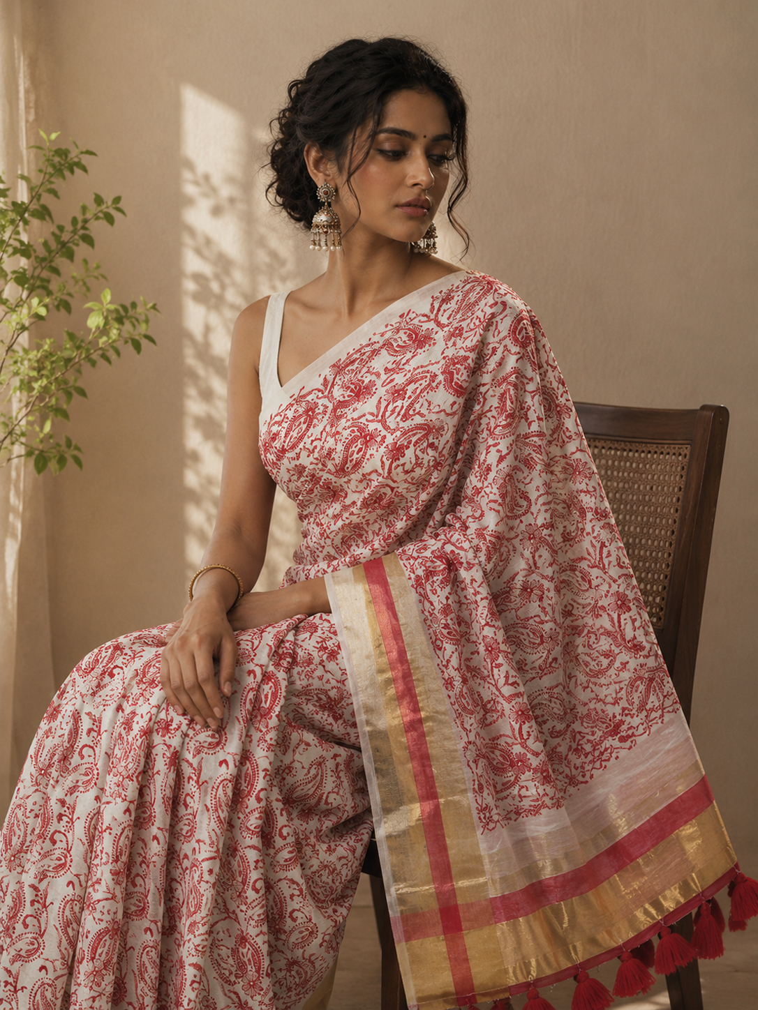 NC0022 – Chikankari Mul Cotton Saree
