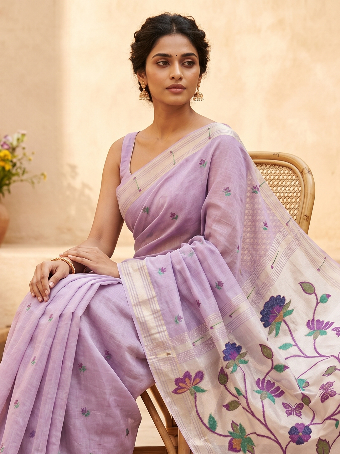 NC0023 – Jamdani Cotton Silk saree