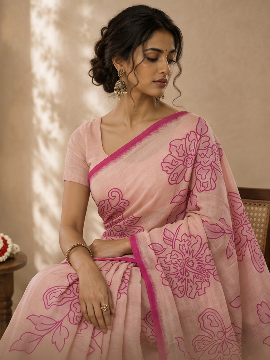 NC0024 – Cotton flower weaving saree
